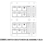 Switch Escutcheon (B) Assembly [WB533800] for ELS-01C
