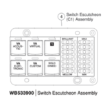 Switch Escutcheon Assembly (C1) [WB533900] for ELS-01C