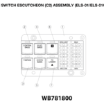 Switch Escucheon (C2) Assembly (ELS-01C) WB781800